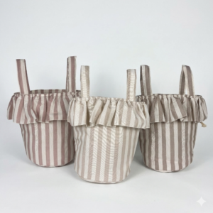 Bolso Bombonera Loneta Rayas