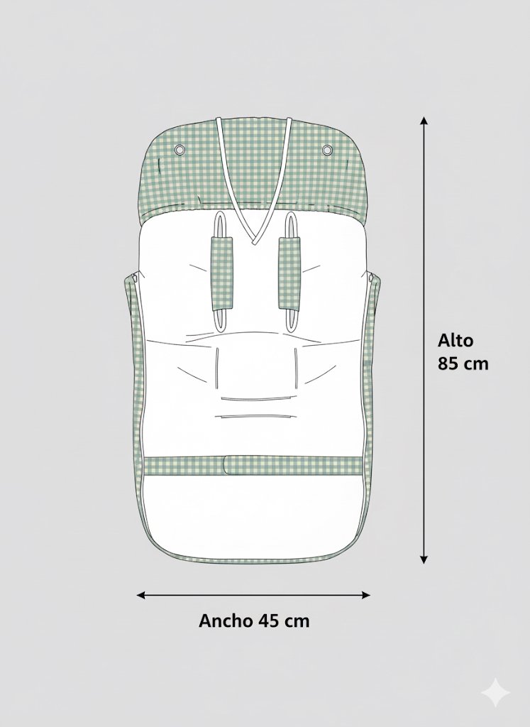 Saco Silla Bee Vichy - Imagen 5