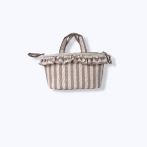 Bolso Nido Loneta Rayas Volante